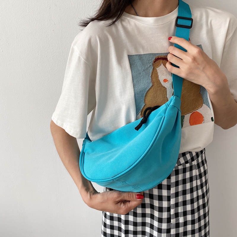 Nylon Dumpling Bag Fashion Underarm Bag Student Simple Shoulder Bag Girls Messenger Bag