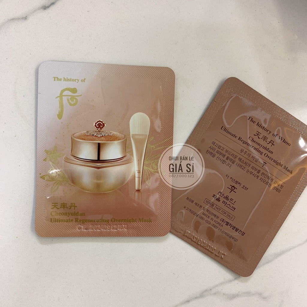 Whoo Cheonyuldan Ultimate Regenerating Overnight Mask 4ml / pack