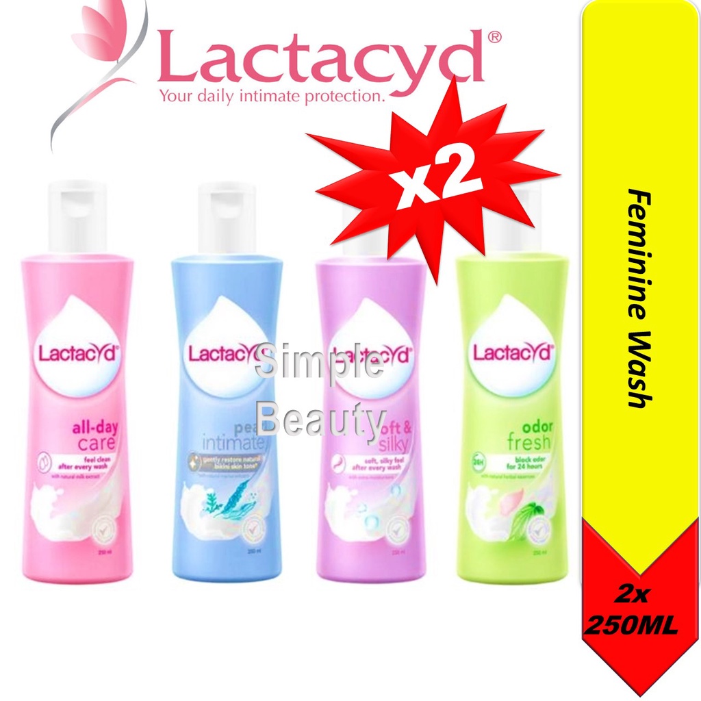 Lactacyd Feminine Hygiene Wash, 250ml [Bundle Of 2] Shopee Singapore