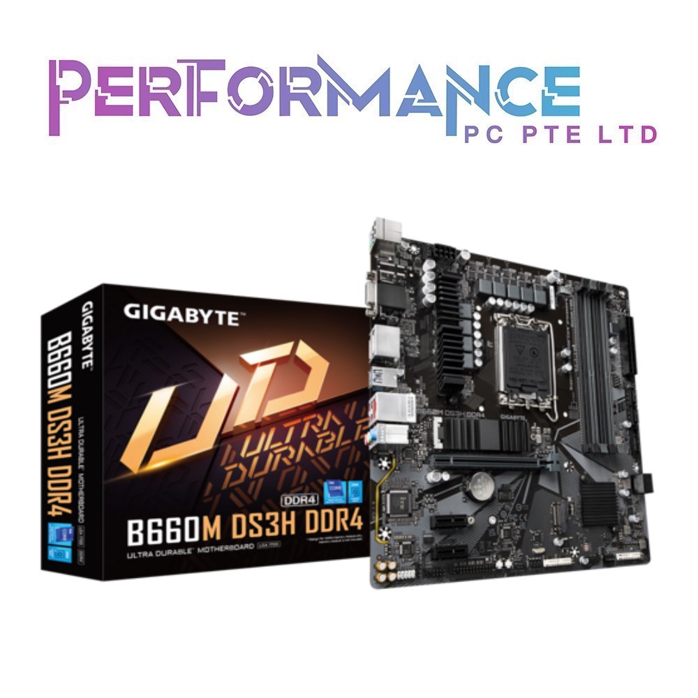 GIGABYTE B660M DS3H DDR4 (3 YEARS WARRANTY BY CDL TRADING PTE LTD