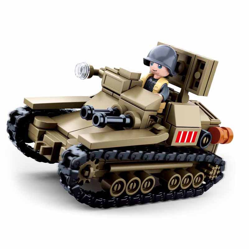 2023 World War II Italy Military CV33 Tank Model Building Blocks WW2 ...