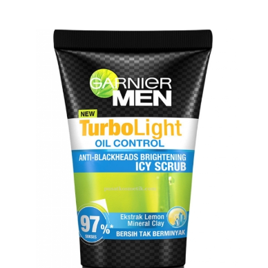 Garnier Men Oil Control Icy Scrub Facial Foam Cleanser 100 ml - Gambar 4