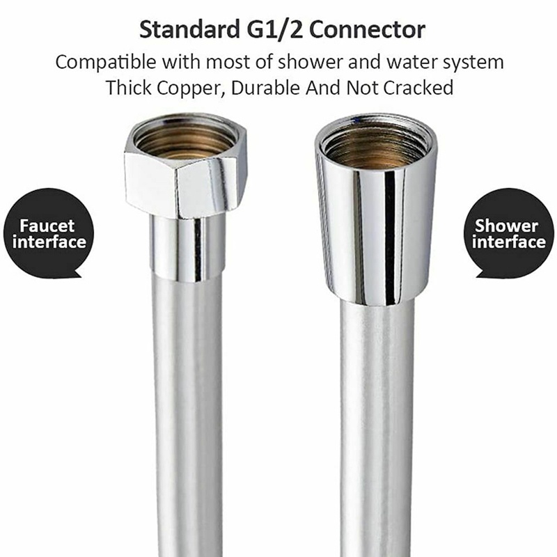 1m High Pressure PVC Handheld Shower Hose Fitting Anti Winding Shower Head Pipe Shopee Singapore