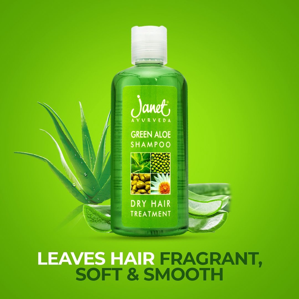 ayurveda dry hair treatment green aloe shampoo 300ml Shopee