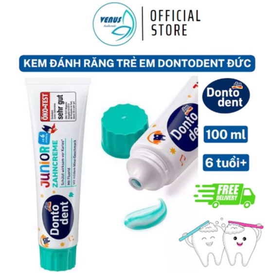 Dontodent Junior German Children'S Toothpaste Prevents Tooth Decay 100ml In Germany For