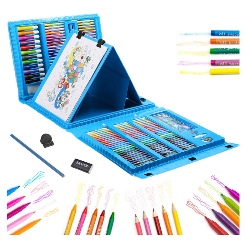 208 Pieces Art Set Kids Art Supplies Coloring Case Kit Painting & Drawing  Sets for Teens Boys Girls Gifts Toys Age 3-7