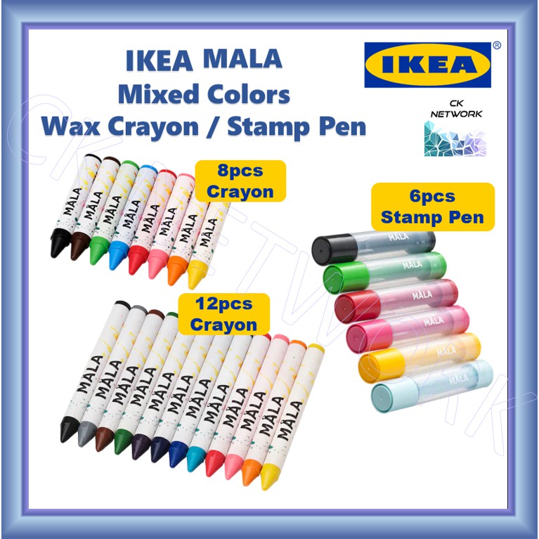 MÅLA Wax crayon, mixed colors - IKEA