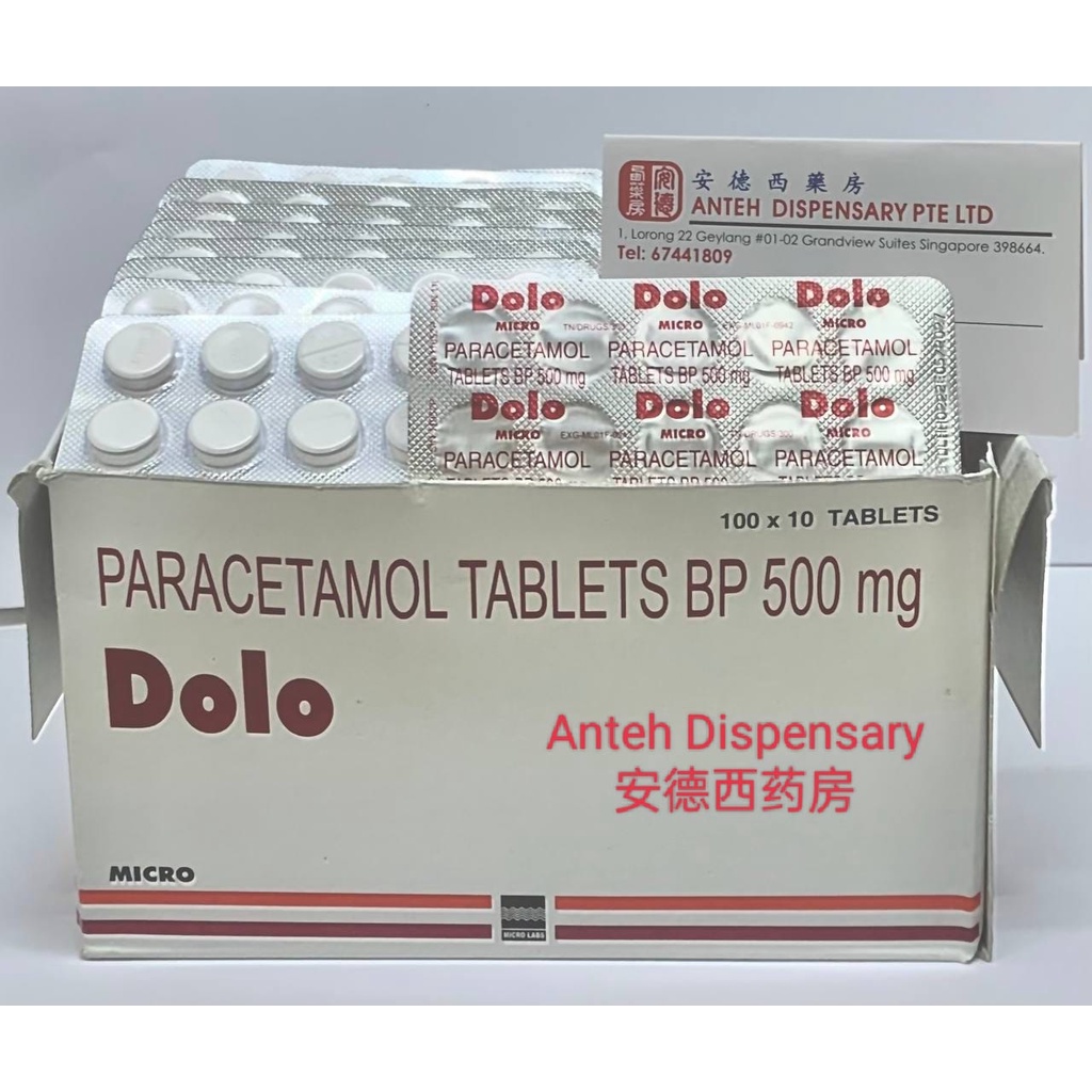 Doloparacetamol 500mg Tablet 100spack Shopee Singapore