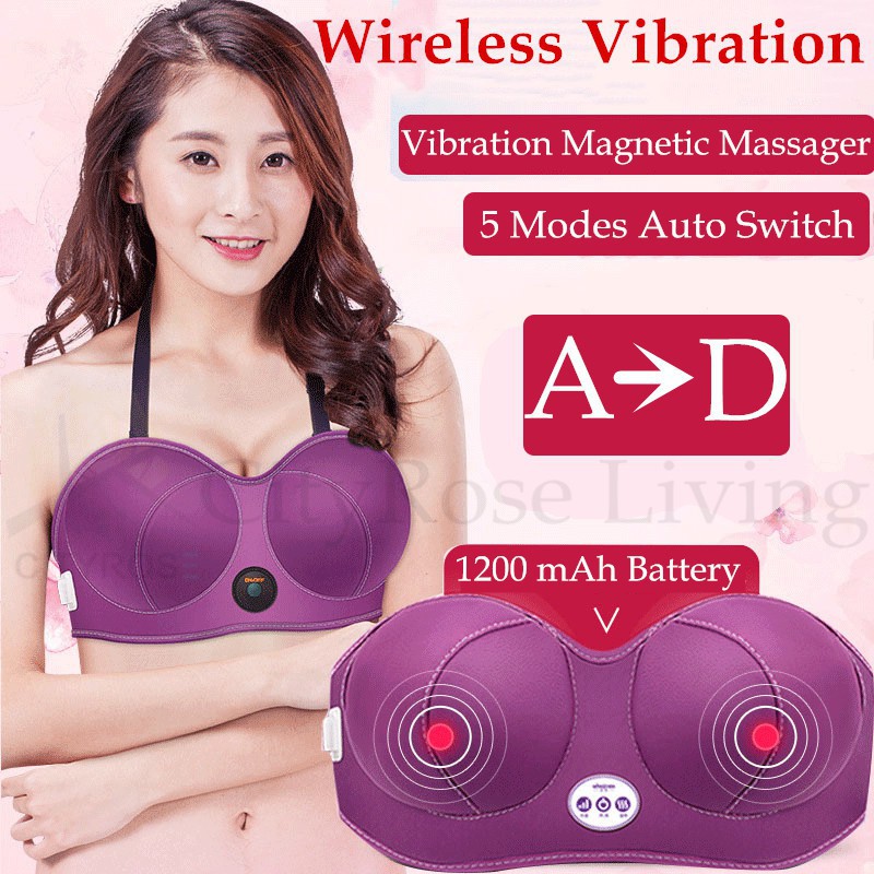 Electric Breast Massage Bra Wireless Breast Enhancement Instrument