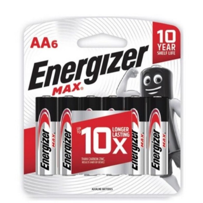 100 Pack Energizer Max AA E91 Alkaline Batteries - Made In USA (Exp 2029)