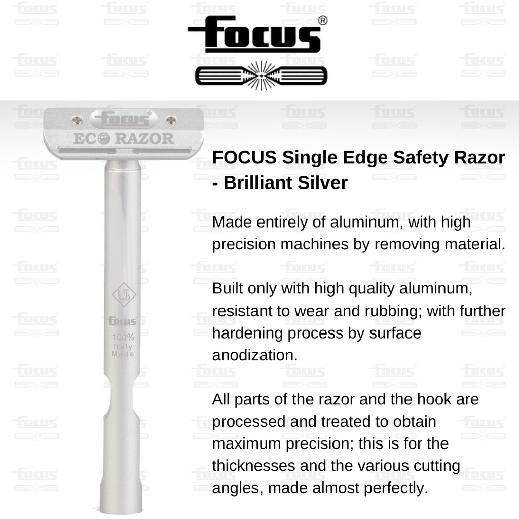 Eco-Razor x FOCUS Single Edge Safety Razor By Ubersuave | Shopee Singapore