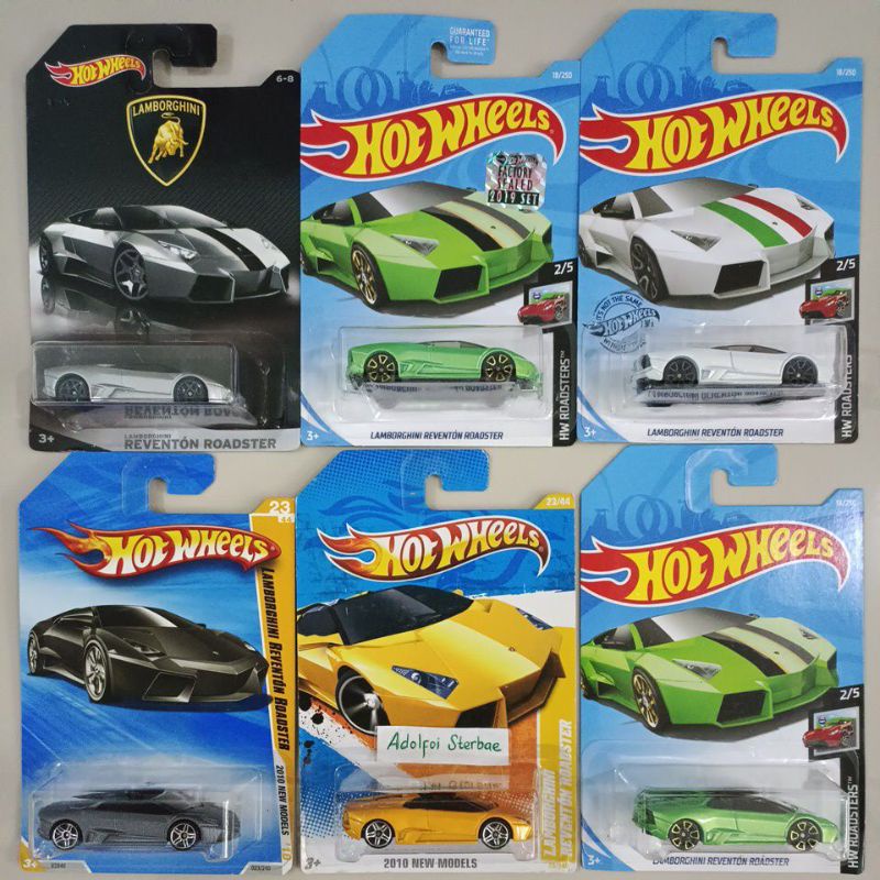 Hot Wheels Lamborghini Reventon Roadster – Grünes Spielzeugauto, Maßstab 1:64, Limited Edition