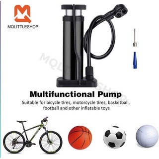 Bike Pump,Ball Pumps with Needles Portable Foot Activated Mini Bicycle Pump  with Pressure Gauge,Tire Inflator Device,Universal Presta & Schrader  Valve,Balloon Inflatable Toy Nozzle Inflator Adapter