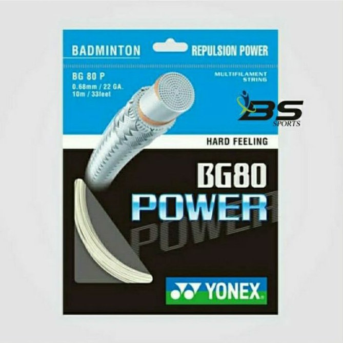 YONEX BG80 POWER BADMINTON RACKET STRINGS BG 80 POWER BG80 BG 80 ...