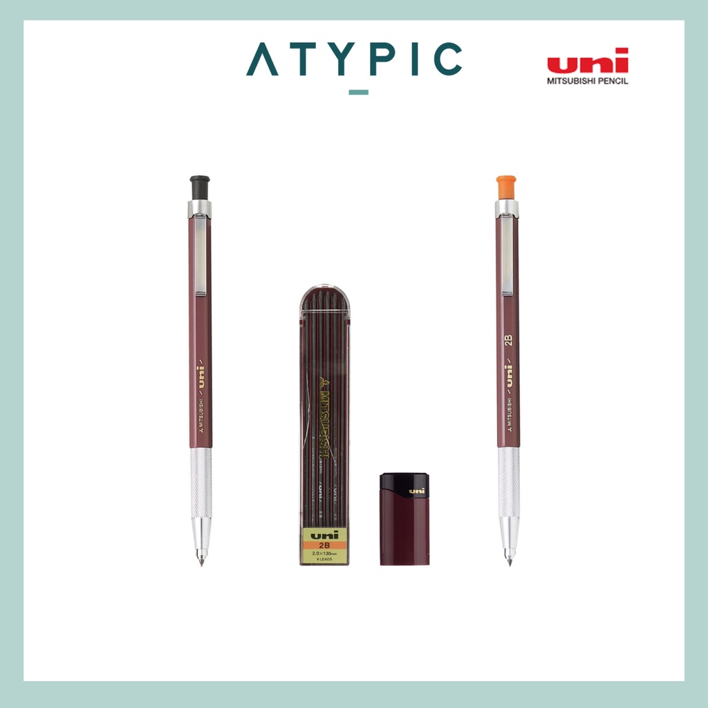 Uni Mitsubishi Lead Holder Pencil 2 mm (2B Lead Refill/Sharpener/Lead