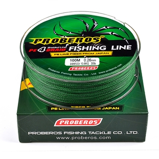 100M Fishing Line 4 Strands Pe Braided Red 10 50 100 Lb Pound Fish Wire  Spider String Lake String Carp