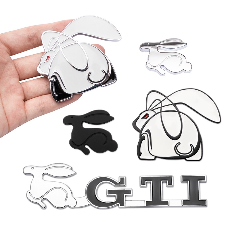 Vw Rabbit Car Sticker Universal Volkswagen Golf Golf Gti Devil Rabbit Three Dimensional Car 