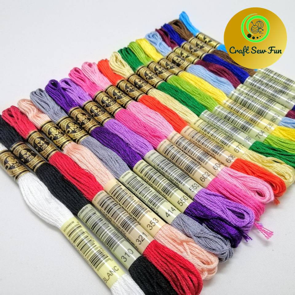 DMC Cross Stitch Embroidery Thread DMC Benang Sulam Cross Stitch