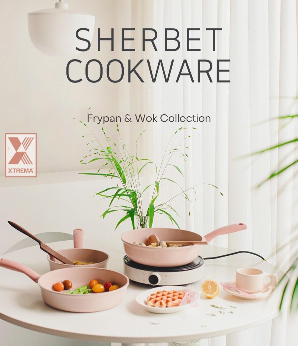 NEOFLAM Sherbet Frypan 20cm / 24cm │ NonStick Xtrema Ceramic Coating