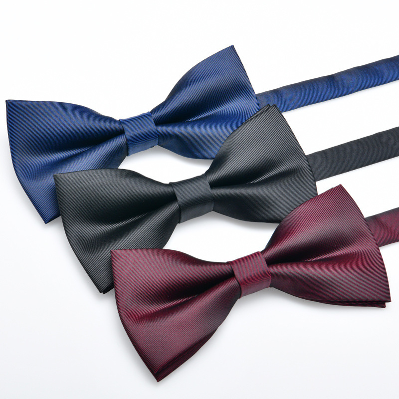 10109SG STOCK Men's solid plain bowtie business bowtie party bow tie ...