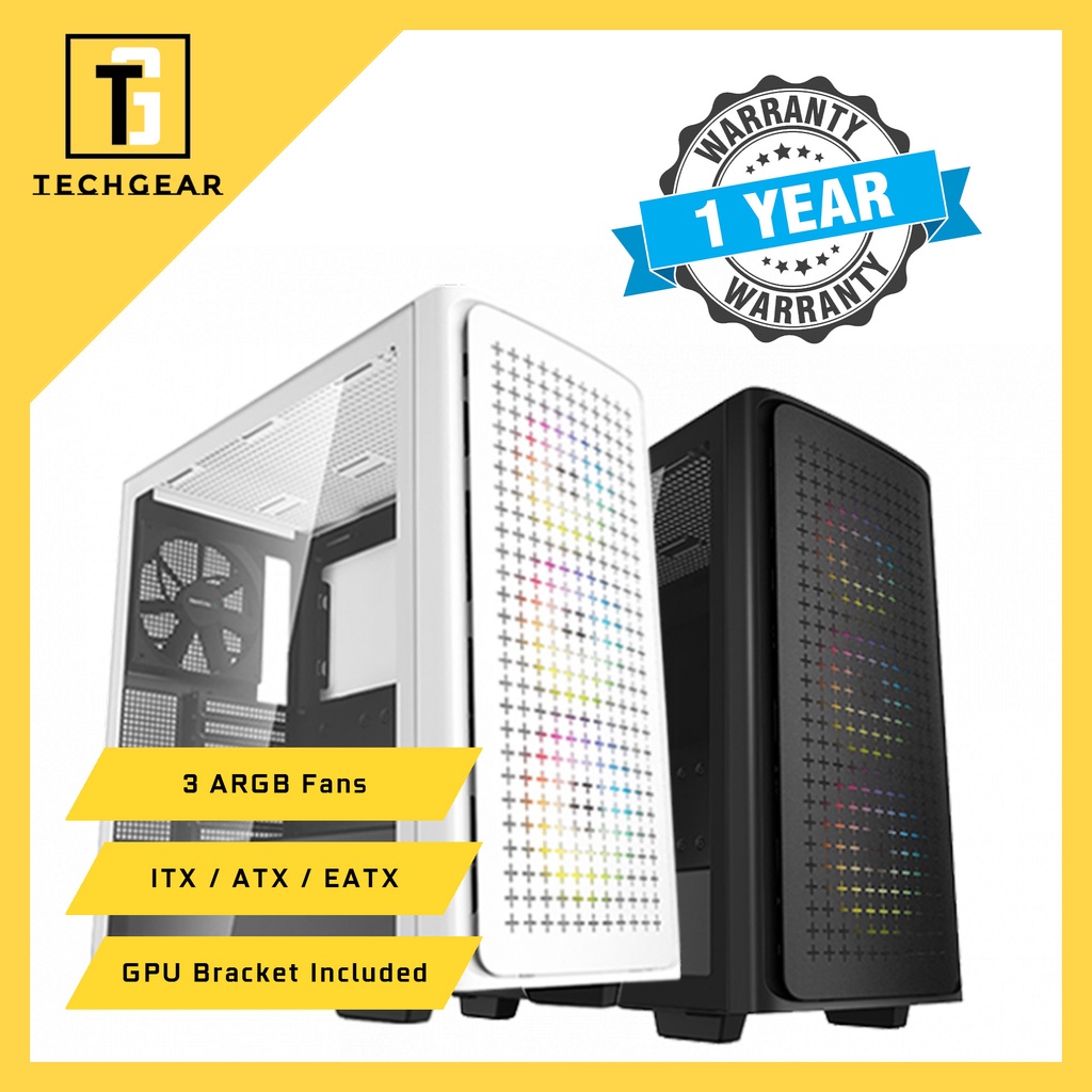 DEEPCOOL CK560 TG ATX CHASSIS ( BLACK / WHITE ) | Shopee Singapore