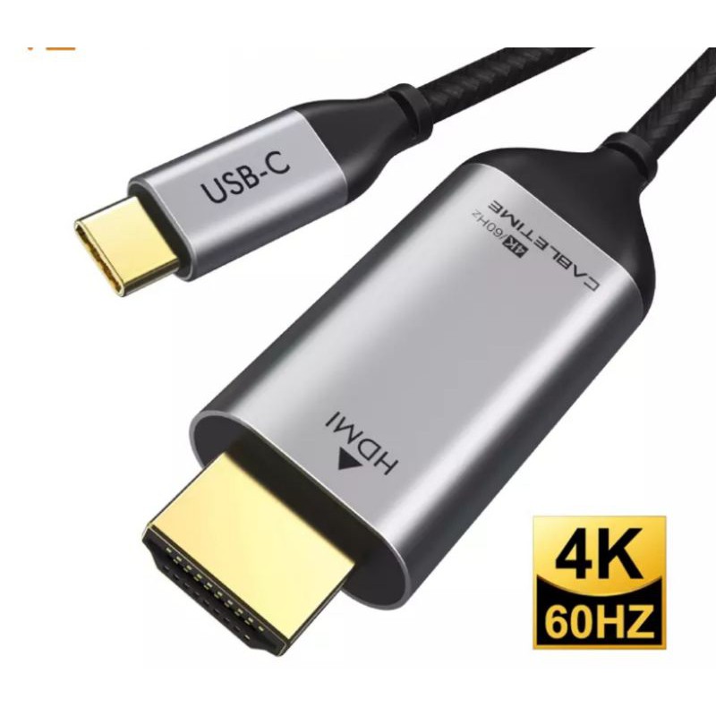 Xon USB to HDMI male type c cable Mac window converter 4k 2 meter ...