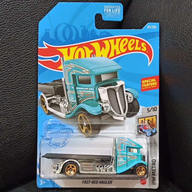 Hot Wheels Design 164 Scale Light Blue Fast Bed Hauler Diecast Car