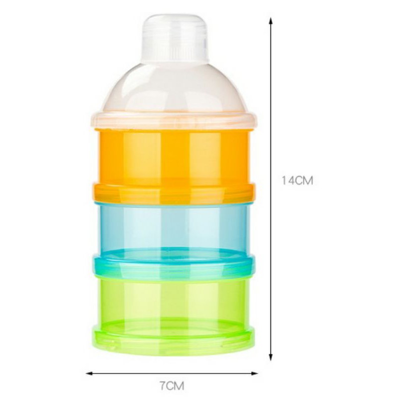 3 Layer Powder Dispenser Milk Powder Container 3 Layer Milk Powder ...