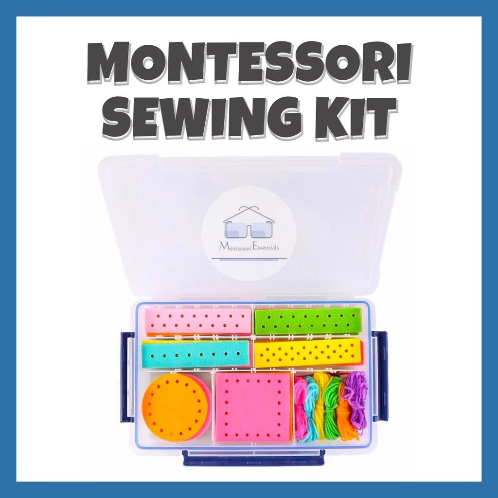 Montessori Sewing Kit (Life Skill / Kids / Threading / Lacing) Children ...