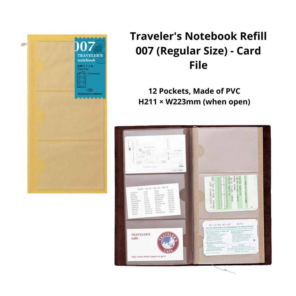Traveler's Company Traveler's notebook Refill (Regular and Passport ...