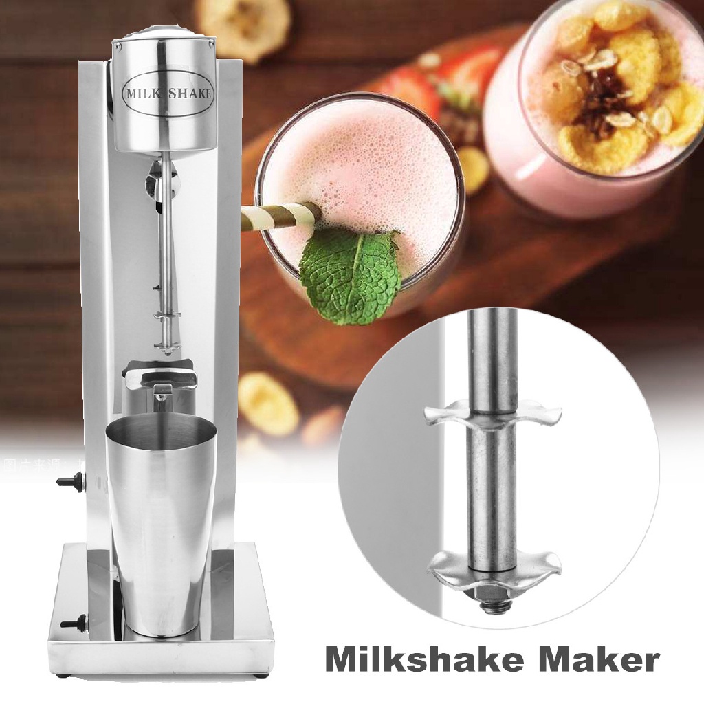 Commercial Milkshake Machine 800ml Home Smoothie Drink Mixer Electric Single Head Milk Bubble Tea Shake Blender Maker Shopee Singapore