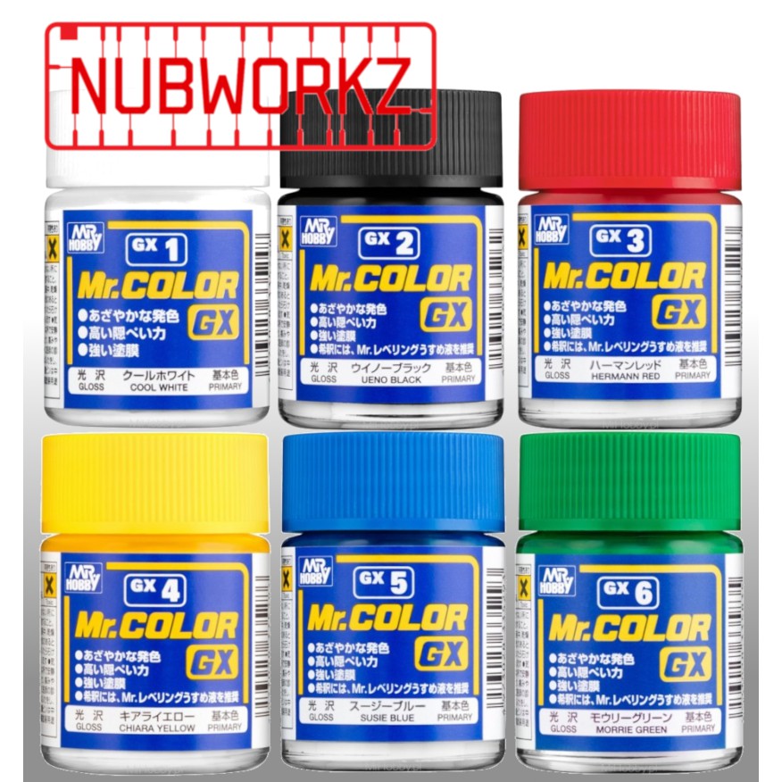MR COLOR GX SERIES PAINT GX01~GX06 18ML | Shopee Singapore