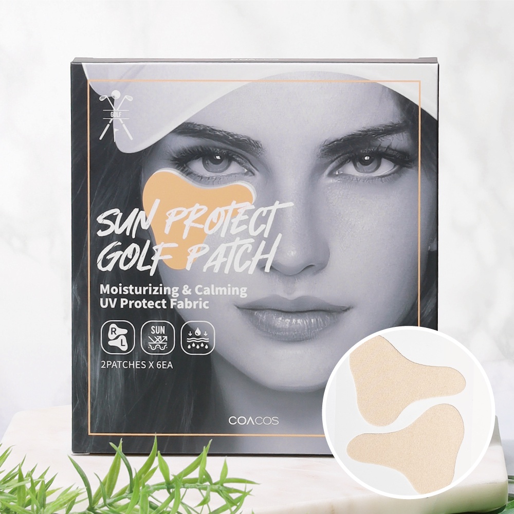 COACOS, Sun Protect Golf Patch (2 Patches * 6 Sheets), UV Protection