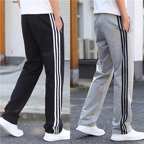 New Men Straight Leg Loose Sport Pants Sweatpants Men Add Fertilizer To Increase Home Casual Cotton Trousers Underwear Men Long Pants