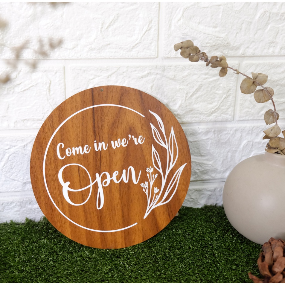 Sign Cafe - Open Close Open Close Shop Cafe Acrylic Signage Board ...