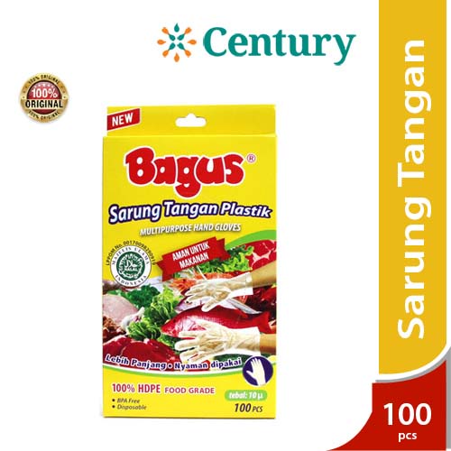Bagus Sarung Tangan Plastik ISI 100 pcs / gloves / perlengkapan masak / Alat Dapur buah dan sayur