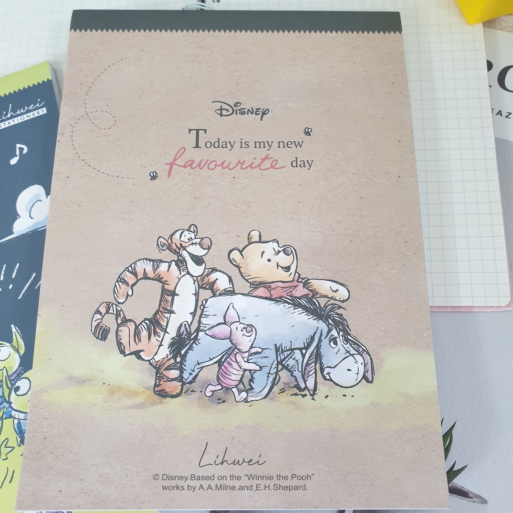 Disney Flip-Up Blank Notepad 25k Three-Eyed Monster Note Pooh Paper Toy ...