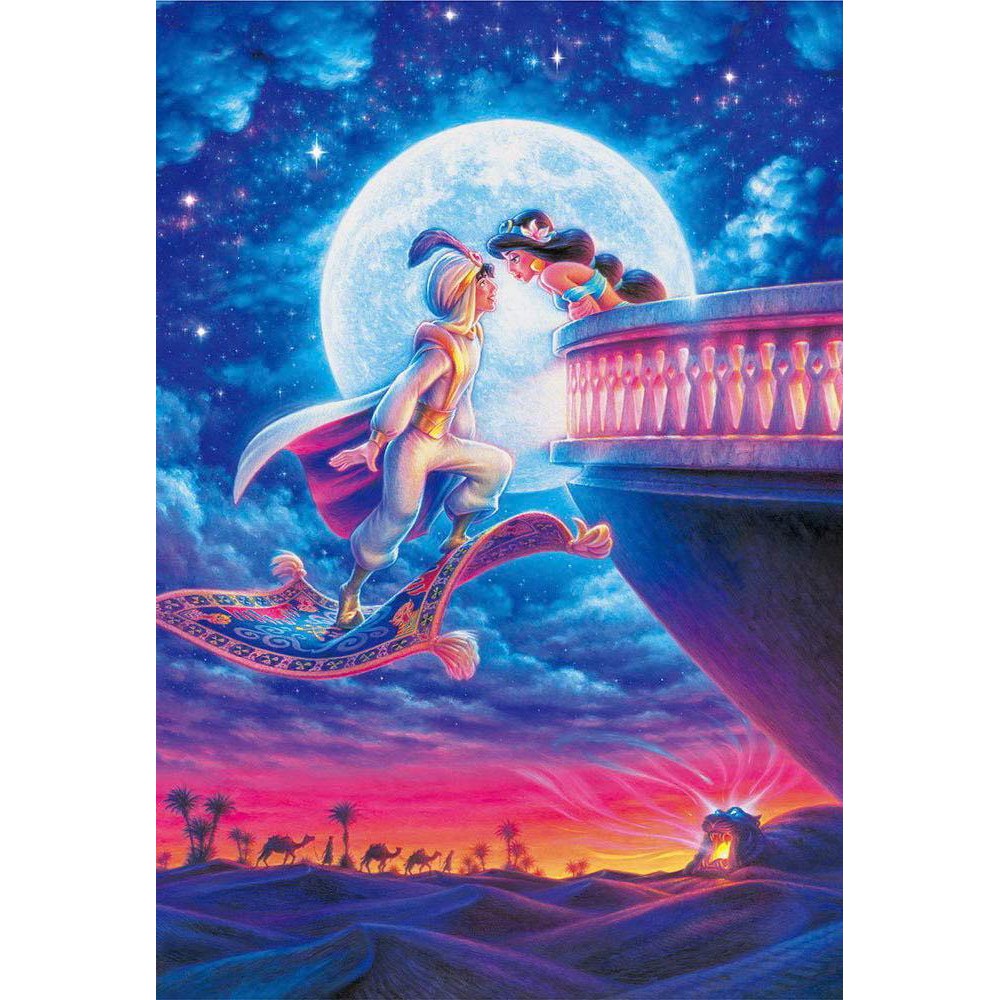 Tenyo Japanese Puzzle Disney Aladdin Under The Moonlight TED-1,000-042 ...