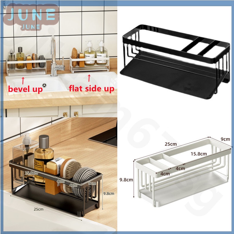 Dish Soap Sink Organizer Kitchen Separator Sponge Rack Sponge & Brush