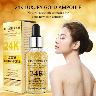 Covercoco 24k Gold Luxury Face Ampoule Serum 30ml 