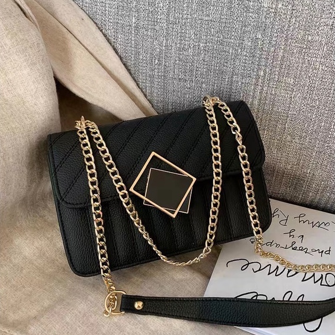 Shoulder bag Western style female bag new trend fashion Korean version of wild texture messenger bag atmospheric soft surface small square bag