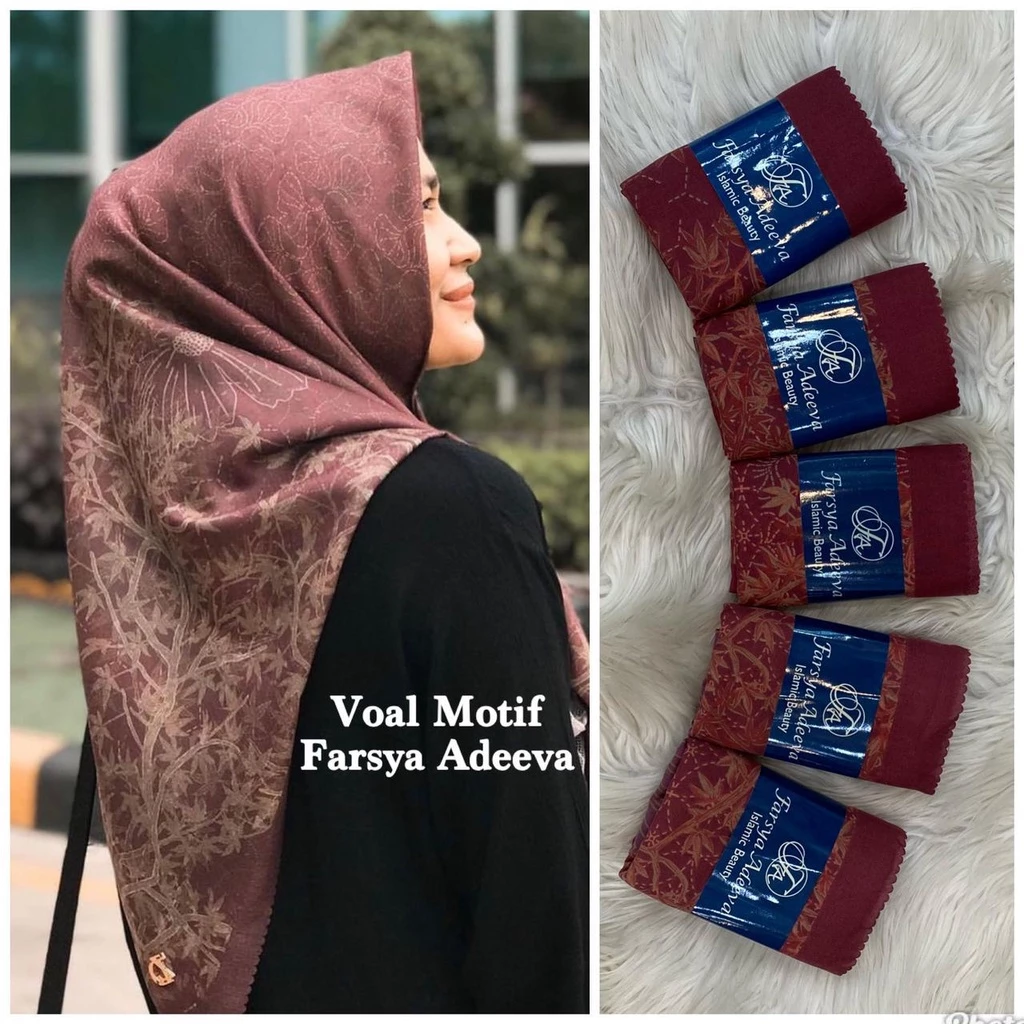 BEST SELLER...!!! Kerudung Segi Empat Lasercut / Hijab Segi Empat Denay Premium - Gambar 4