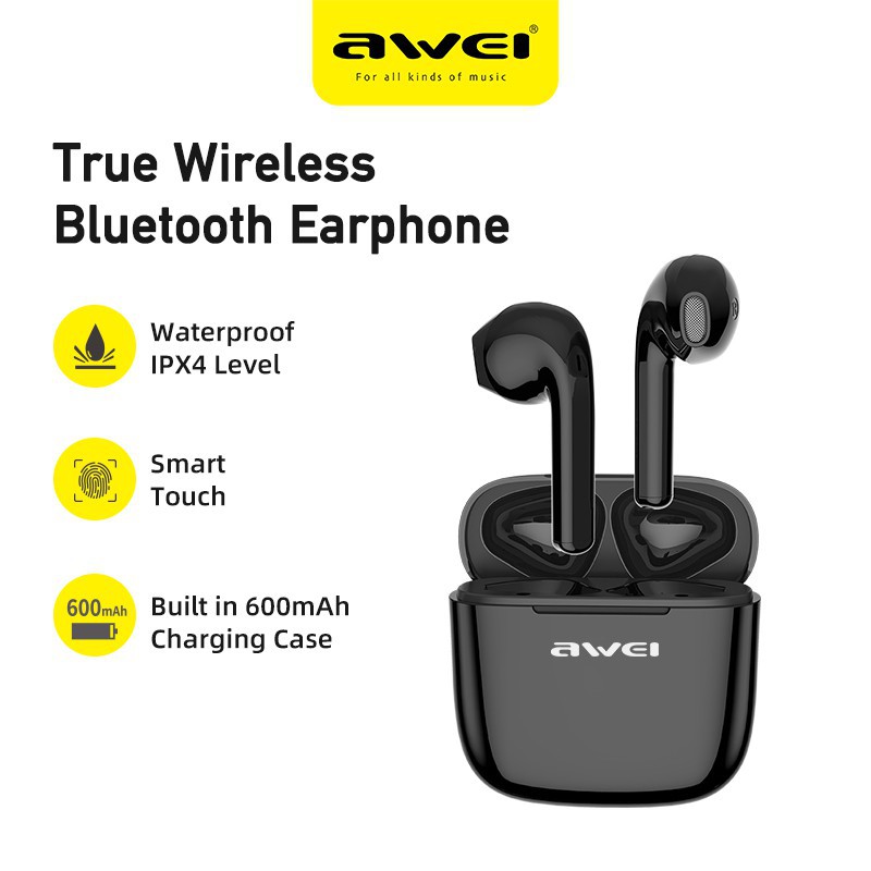 AWEI T21 T26 T28P T36 TWS True Wireless Stereo Earbuds Bluetooth