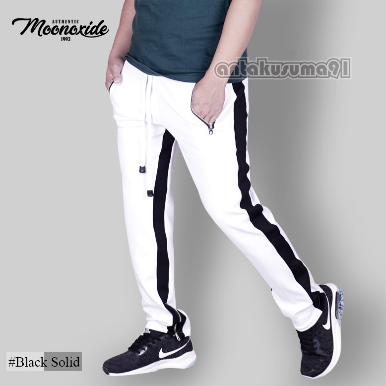 Jogger PANTS HYPEBEAST SWEATPANTS TRACKPANTS HYPE STREETWEAR BLACK
