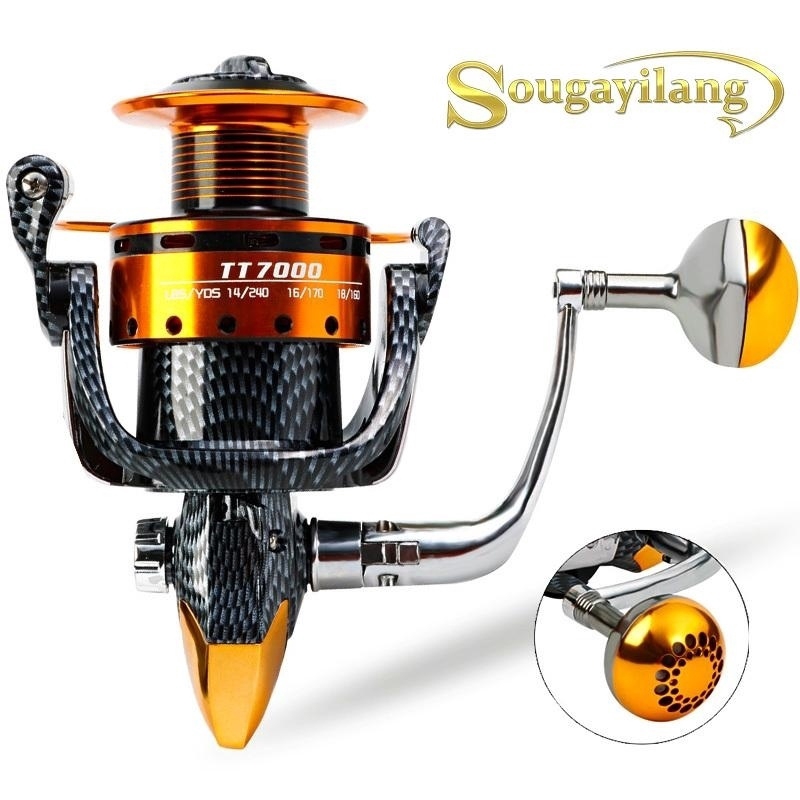 Sougayilang Spinning Fishing Reel 13BB Metal Left and Right Hand