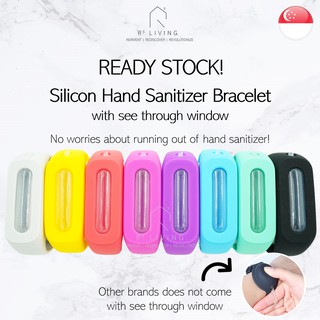 READY STOCK Hand Sanitizer Gel Silicon Bracelet Wristband with