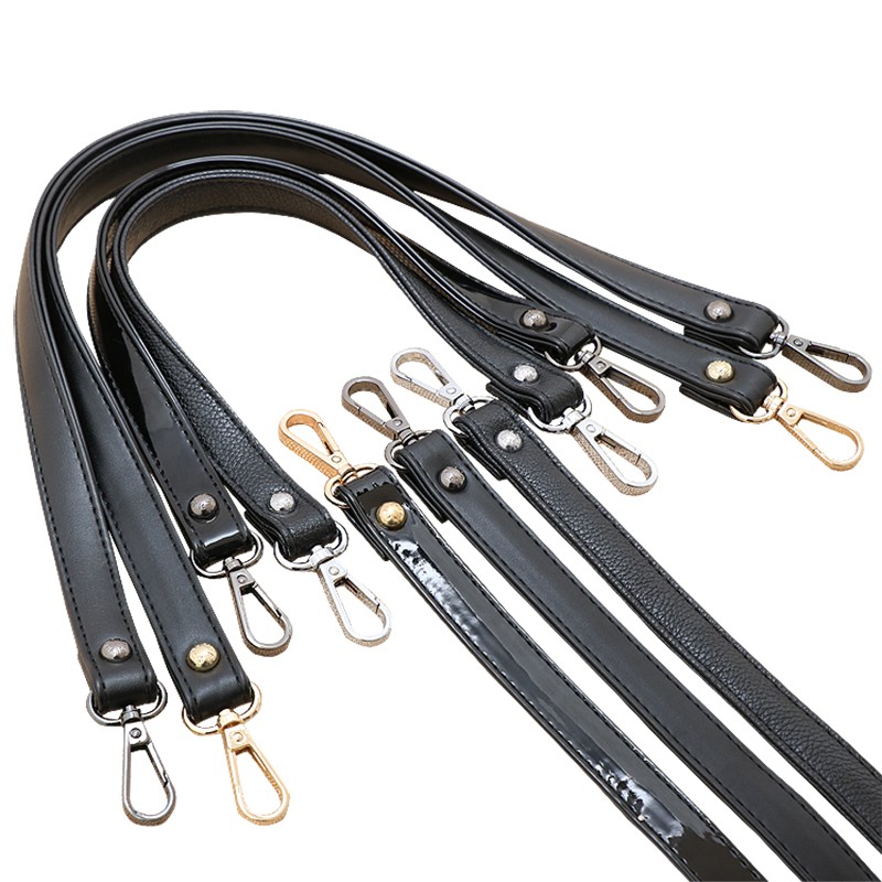 1pcs black Short bag strap singleshoulder bag belt PU leather handle DIY accessories Shopee