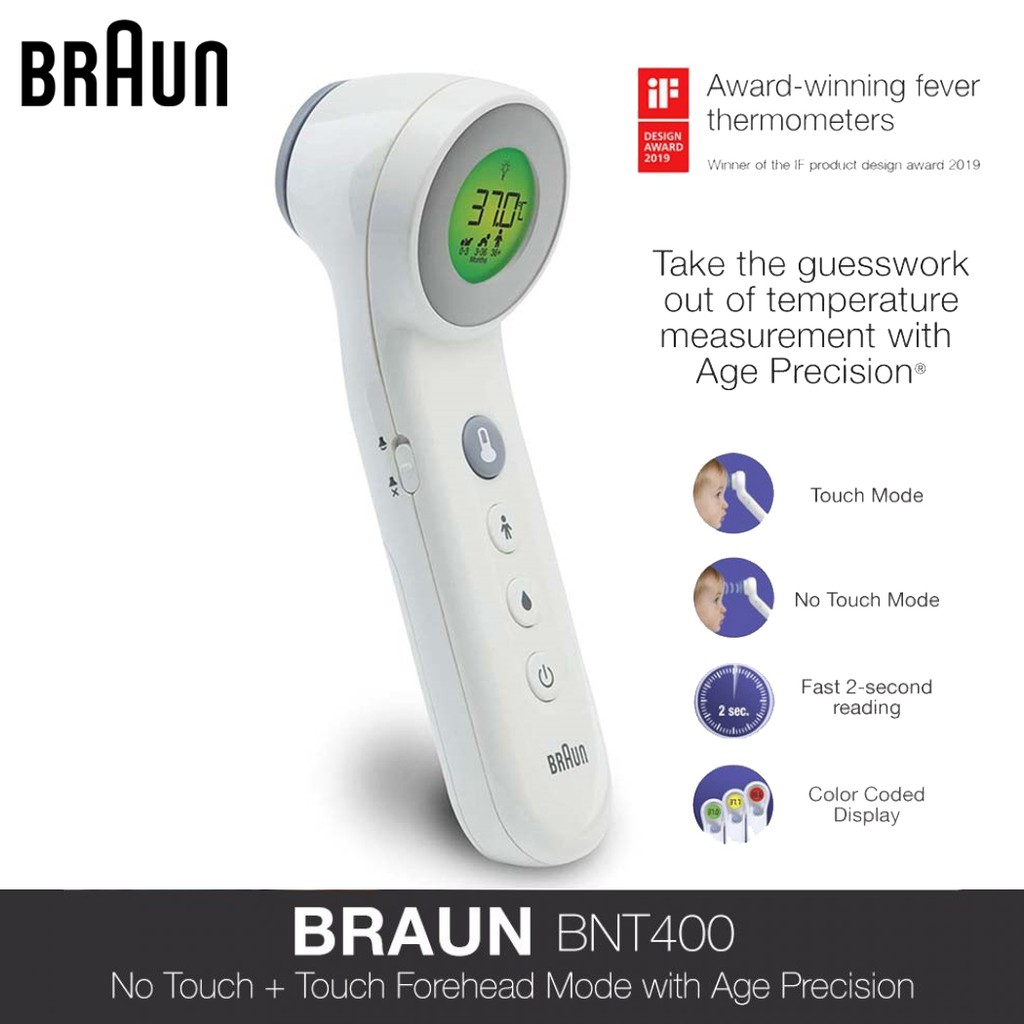 [SG Ready Stock]{One Year Warranty }Braun 3in1 No Touch Forehead
