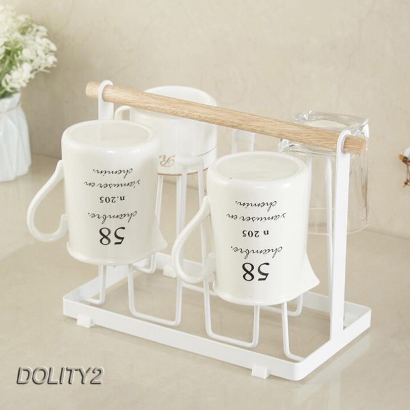 JAPANESE WIRE 6 MUG CUP RACK STAND COFFEE CUP HOLDER KITCHEN RACK ...