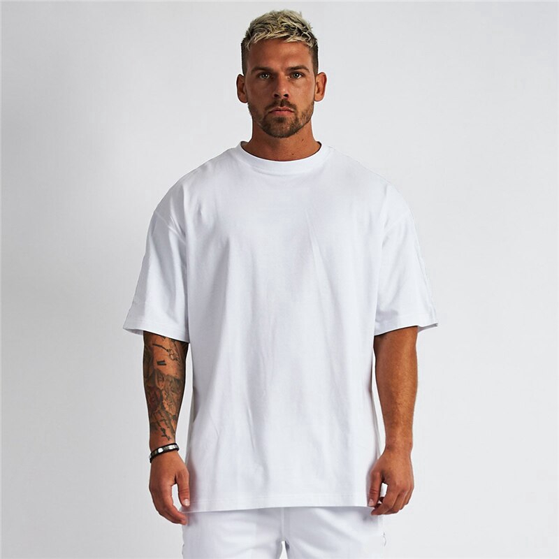 oversized t shirts mens gym